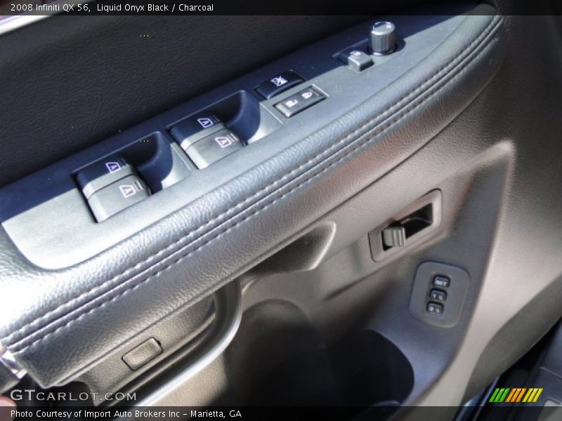 Liquid Onyx Black / Charcoal 2008 Infiniti QX 56
