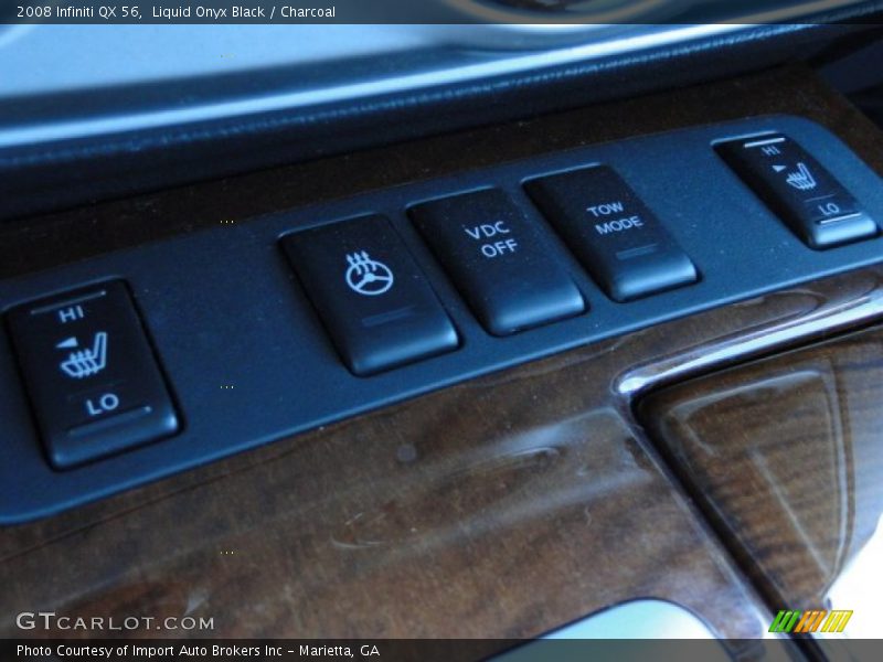 Liquid Onyx Black / Charcoal 2008 Infiniti QX 56