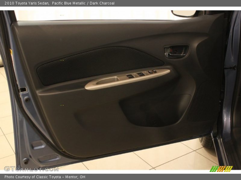 Pacific Blue Metallic / Dark Charcoal 2010 Toyota Yaris Sedan