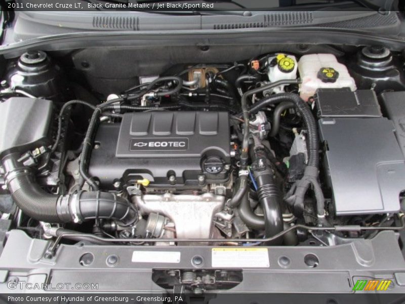 Black Granite Metallic / Jet Black/Sport Red 2011 Chevrolet Cruze LT