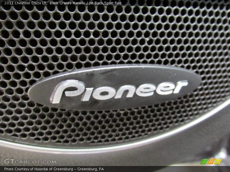 Black Granite Metallic / Jet Black/Sport Red 2011 Chevrolet Cruze LT