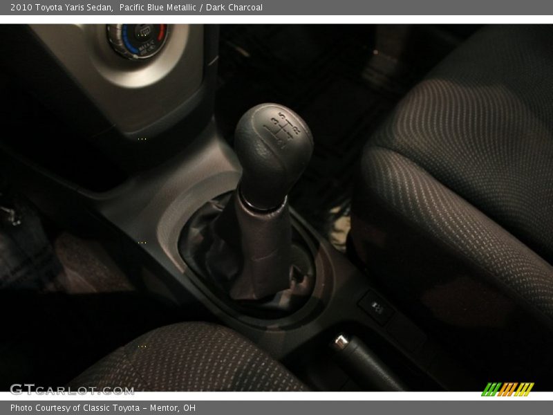 Pacific Blue Metallic / Dark Charcoal 2010 Toyota Yaris Sedan