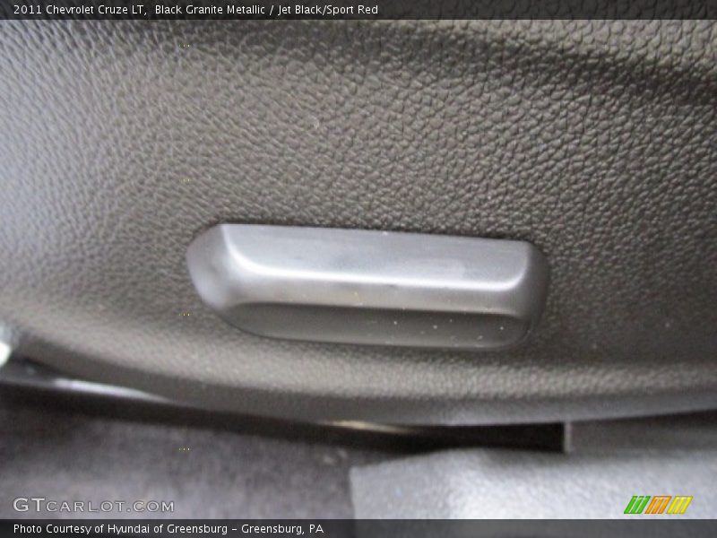 Black Granite Metallic / Jet Black/Sport Red 2011 Chevrolet Cruze LT