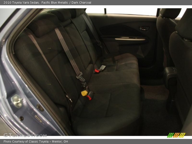 Pacific Blue Metallic / Dark Charcoal 2010 Toyota Yaris Sedan