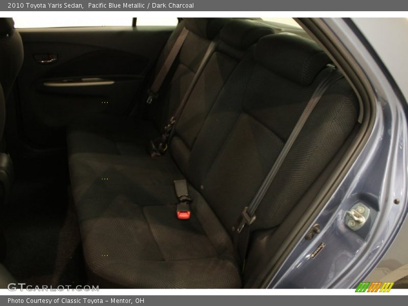 Pacific Blue Metallic / Dark Charcoal 2010 Toyota Yaris Sedan