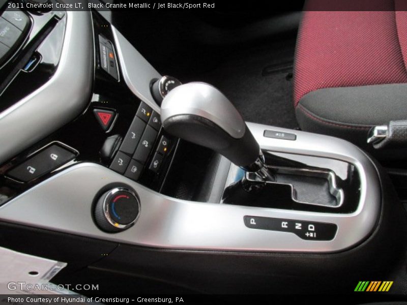 Black Granite Metallic / Jet Black/Sport Red 2011 Chevrolet Cruze LT