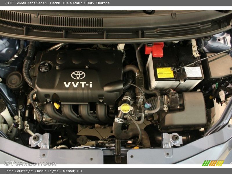 Pacific Blue Metallic / Dark Charcoal 2010 Toyota Yaris Sedan