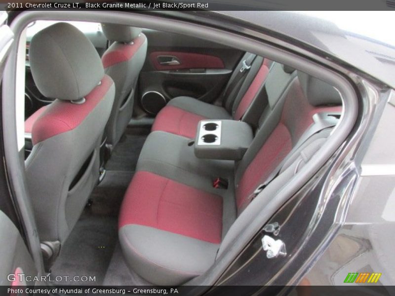 Black Granite Metallic / Jet Black/Sport Red 2011 Chevrolet Cruze LT