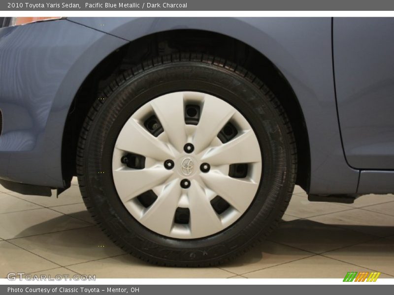 Pacific Blue Metallic / Dark Charcoal 2010 Toyota Yaris Sedan
