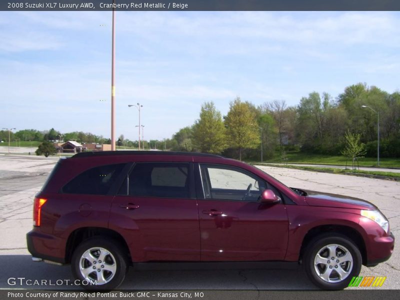 Cranberry Red Metallic / Beige 2008 Suzuki XL7 Luxury AWD