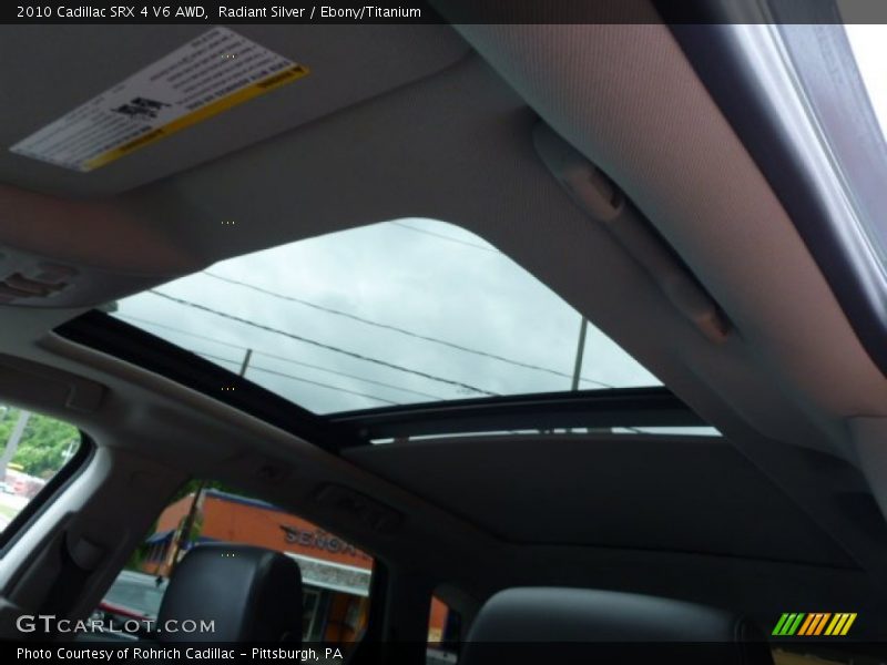 Radiant Silver / Ebony/Titanium 2010 Cadillac SRX 4 V6 AWD