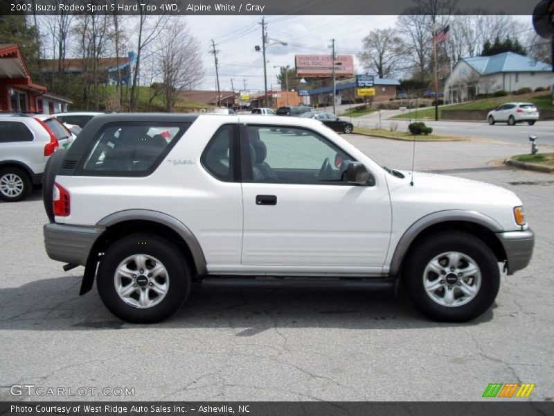  2002 Rodeo Sport S Hard Top 4WD Alpine White
