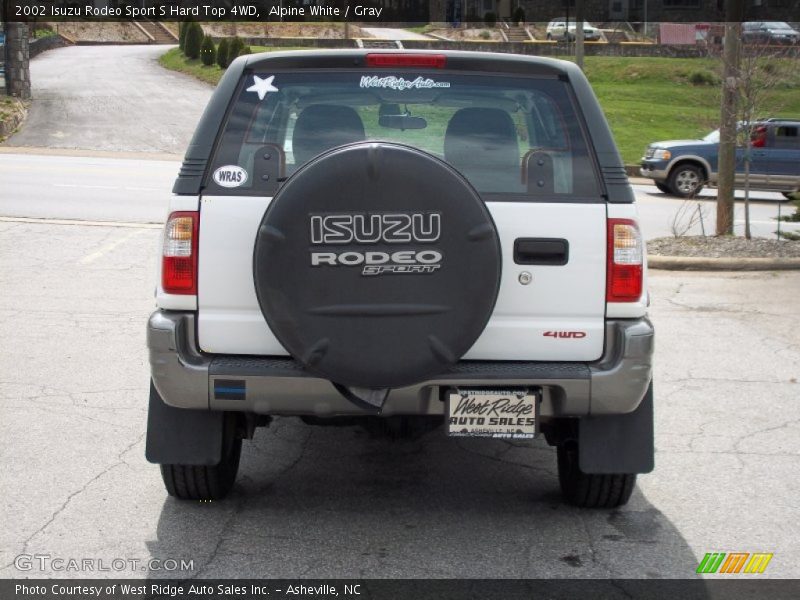Alpine White / Gray 2002 Isuzu Rodeo Sport S Hard Top 4WD