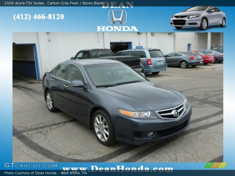 Carbon Gray Pearl / Ebony Black 2006 Acura TSX Sedan