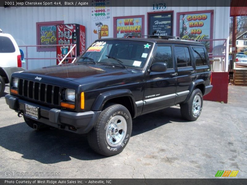 Black / Agate 2001 Jeep Cherokee Sport 4x4