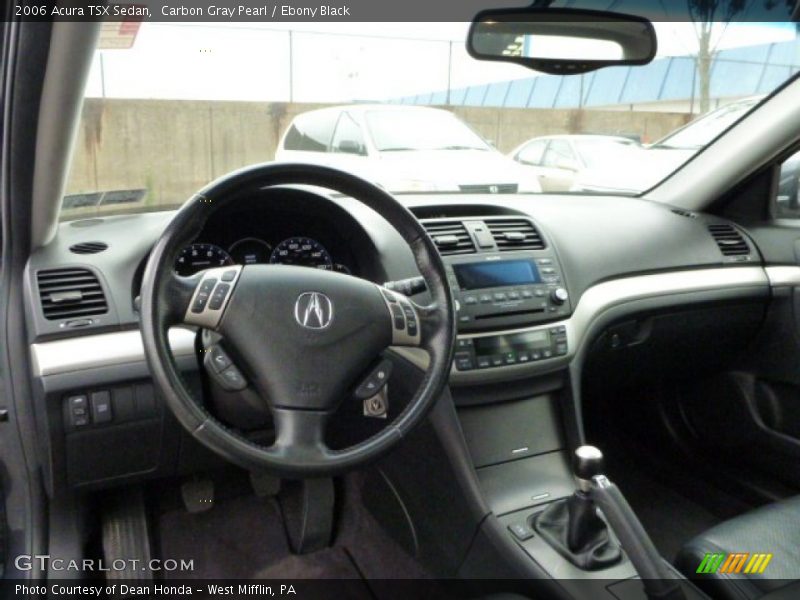 Carbon Gray Pearl / Ebony Black 2006 Acura TSX Sedan