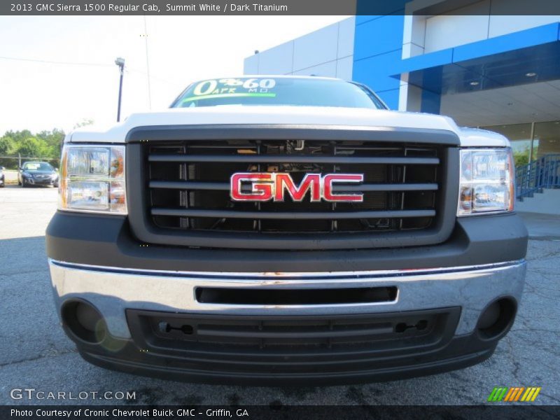 Summit White / Dark Titanium 2013 GMC Sierra 1500 Regular Cab