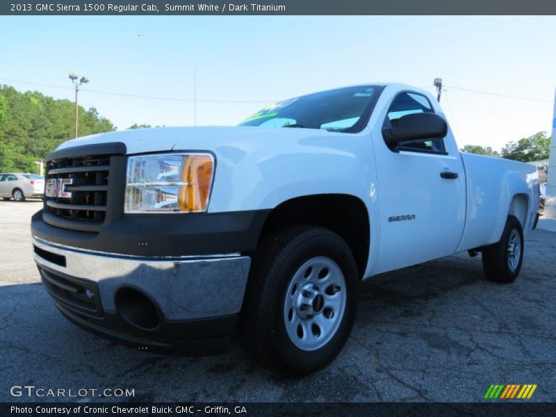 Summit White / Dark Titanium 2013 GMC Sierra 1500 Regular Cab