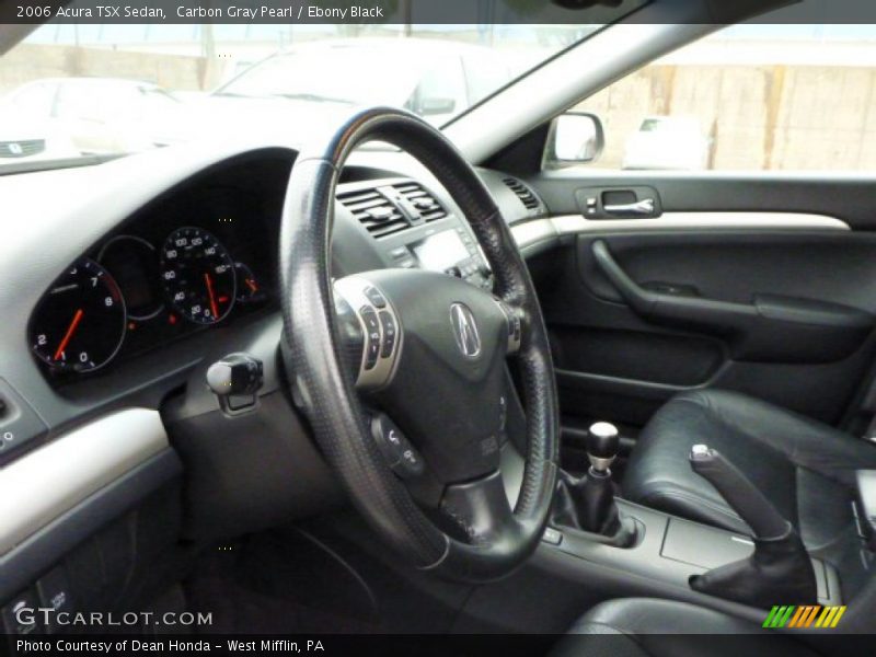Carbon Gray Pearl / Ebony Black 2006 Acura TSX Sedan