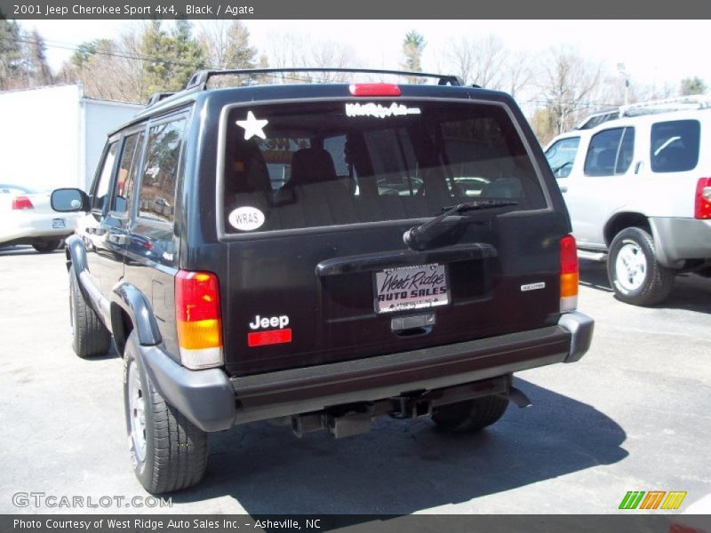 Black / Agate 2001 Jeep Cherokee Sport 4x4