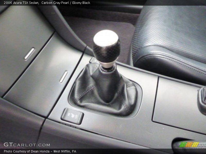 Carbon Gray Pearl / Ebony Black 2006 Acura TSX Sedan