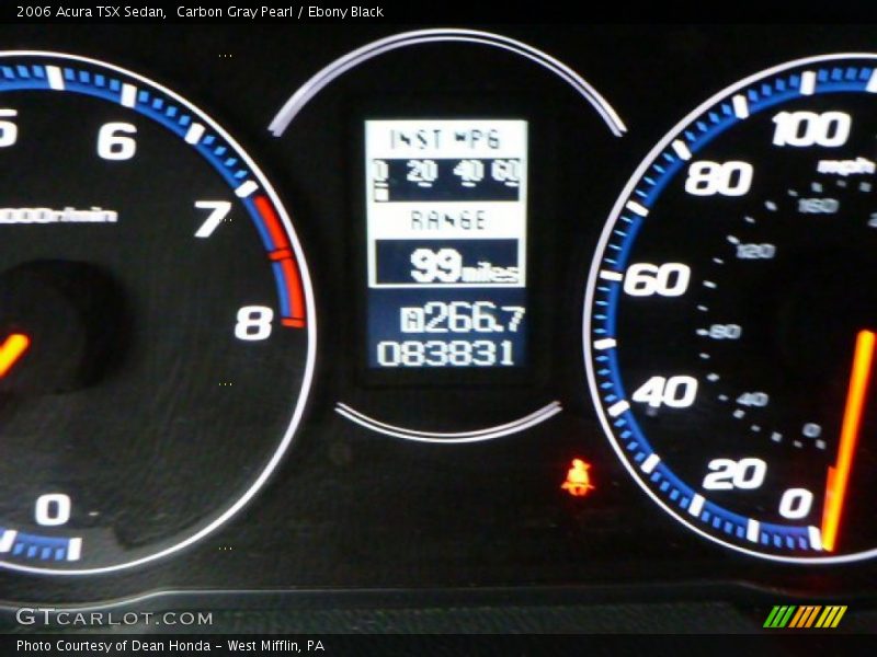 Carbon Gray Pearl / Ebony Black 2006 Acura TSX Sedan