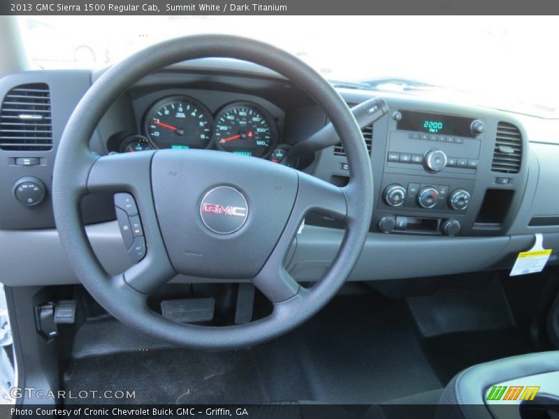 Summit White / Dark Titanium 2013 GMC Sierra 1500 Regular Cab