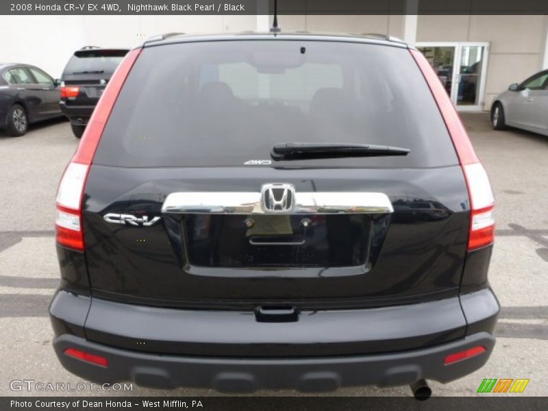 Nighthawk Black Pearl / Black 2008 Honda CR-V EX 4WD
