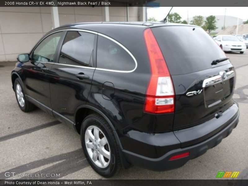 Nighthawk Black Pearl / Black 2008 Honda CR-V EX 4WD