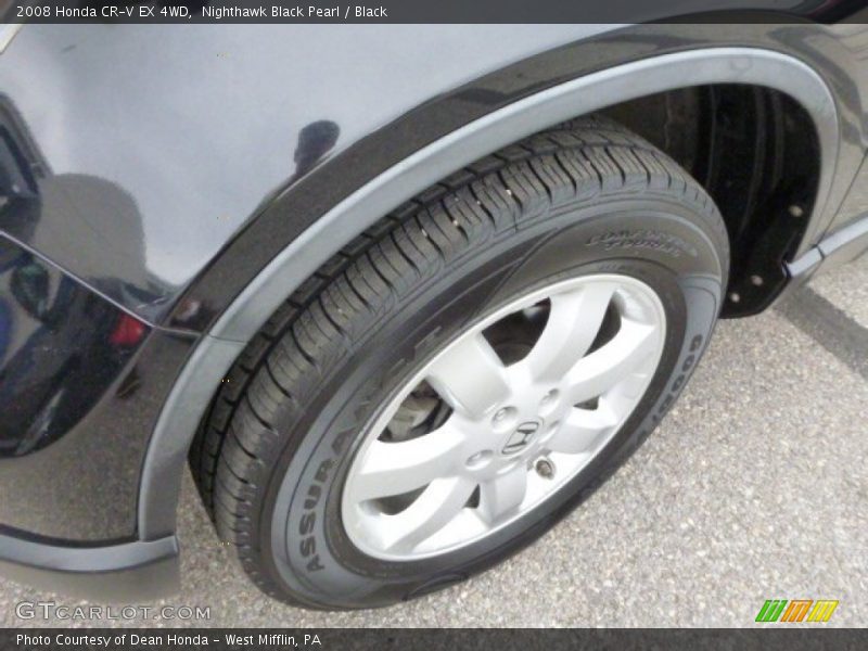 Nighthawk Black Pearl / Black 2008 Honda CR-V EX 4WD