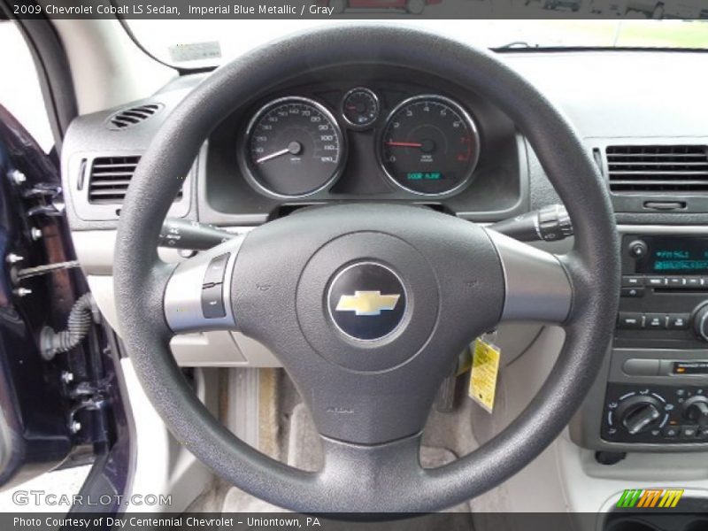 Imperial Blue Metallic / Gray 2009 Chevrolet Cobalt LS Sedan