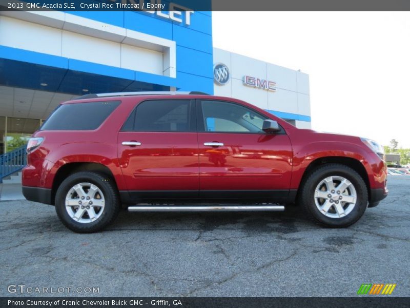 Crystal Red Tintcoat / Ebony 2013 GMC Acadia SLE