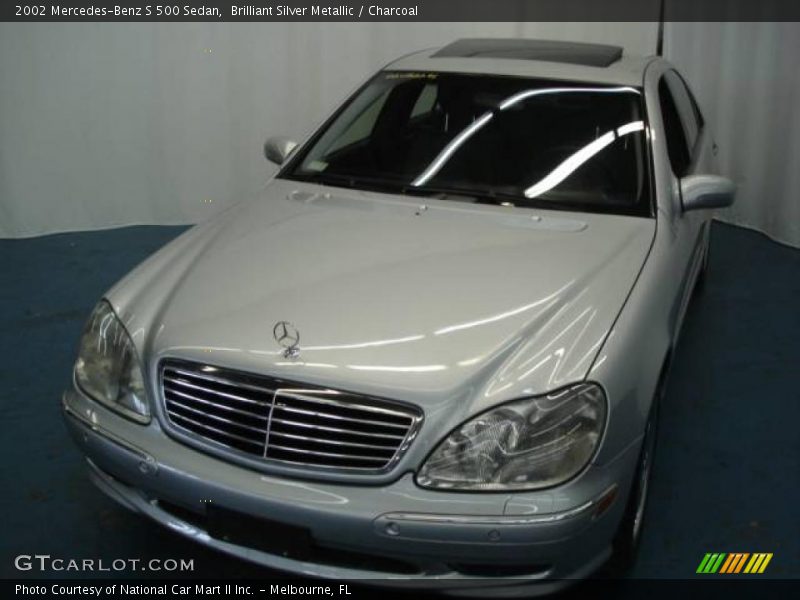 Brilliant Silver Metallic / Charcoal 2002 Mercedes-Benz S 500 Sedan