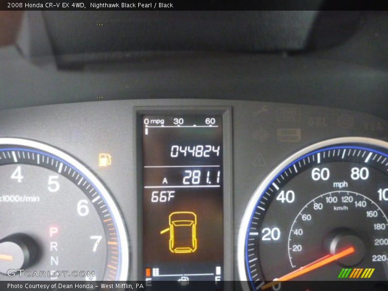 Nighthawk Black Pearl / Black 2008 Honda CR-V EX 4WD