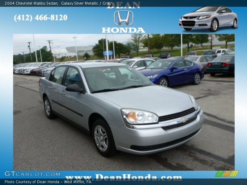 Galaxy Silver Metallic / Gray 2004 Chevrolet Malibu Sedan