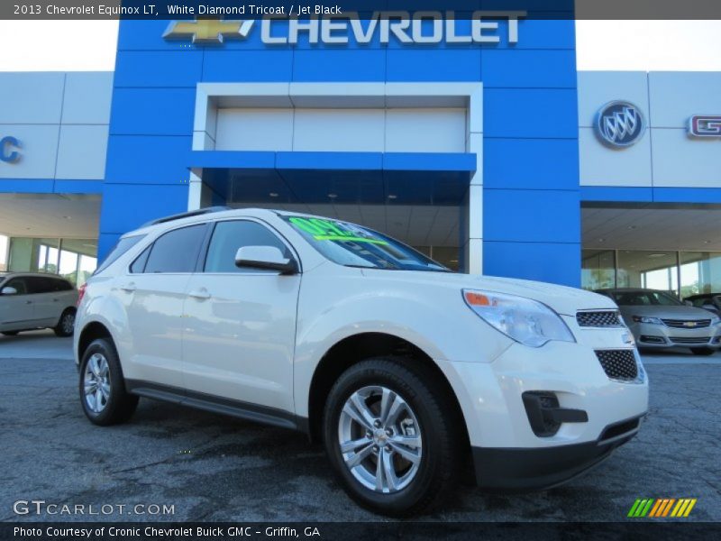 White Diamond Tricoat / Jet Black 2013 Chevrolet Equinox LT