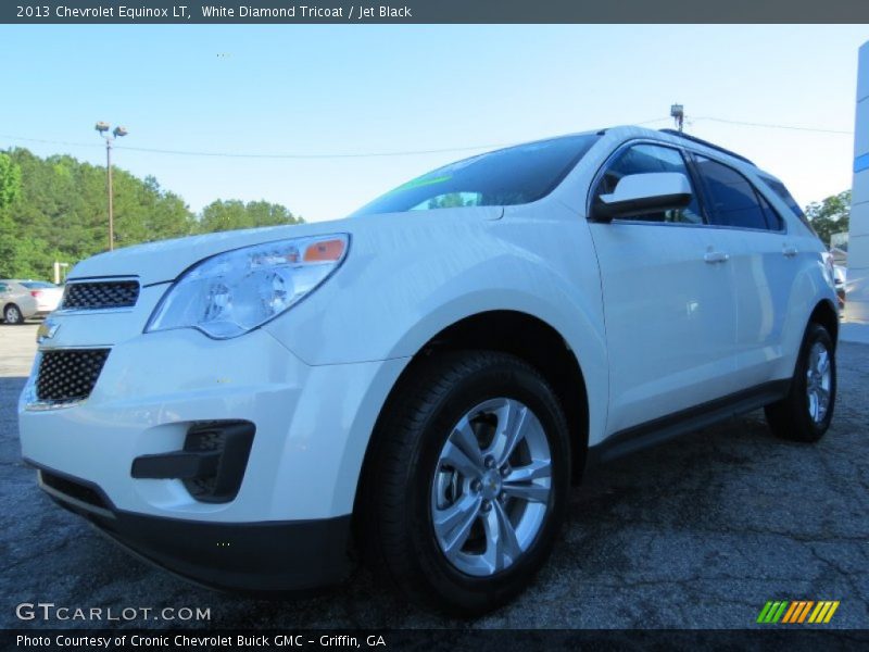 White Diamond Tricoat / Jet Black 2013 Chevrolet Equinox LT