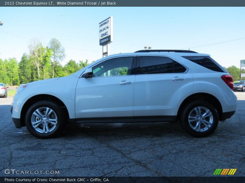 White Diamond Tricoat / Jet Black 2013 Chevrolet Equinox LT