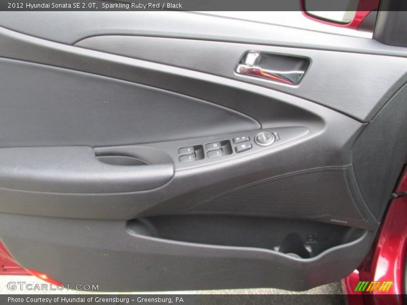 Sparkling Ruby Red / Black 2012 Hyundai Sonata SE 2.0T