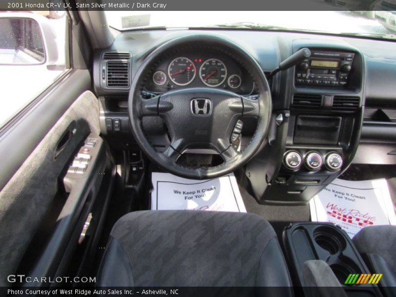 Satin Silver Metallic / Dark Gray 2001 Honda CR-V LX
