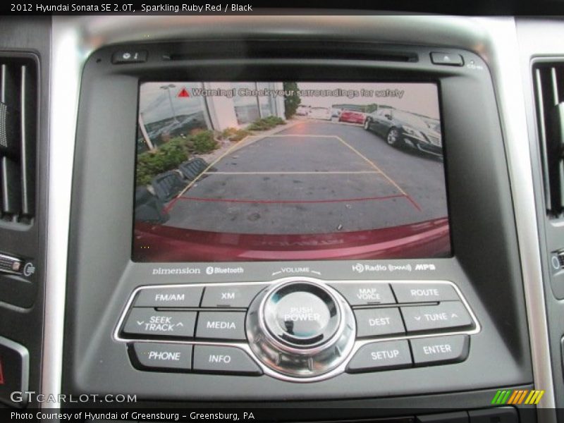 Sparkling Ruby Red / Black 2012 Hyundai Sonata SE 2.0T