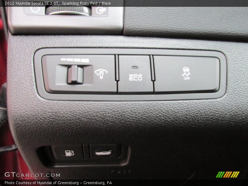 Sparkling Ruby Red / Black 2012 Hyundai Sonata SE 2.0T