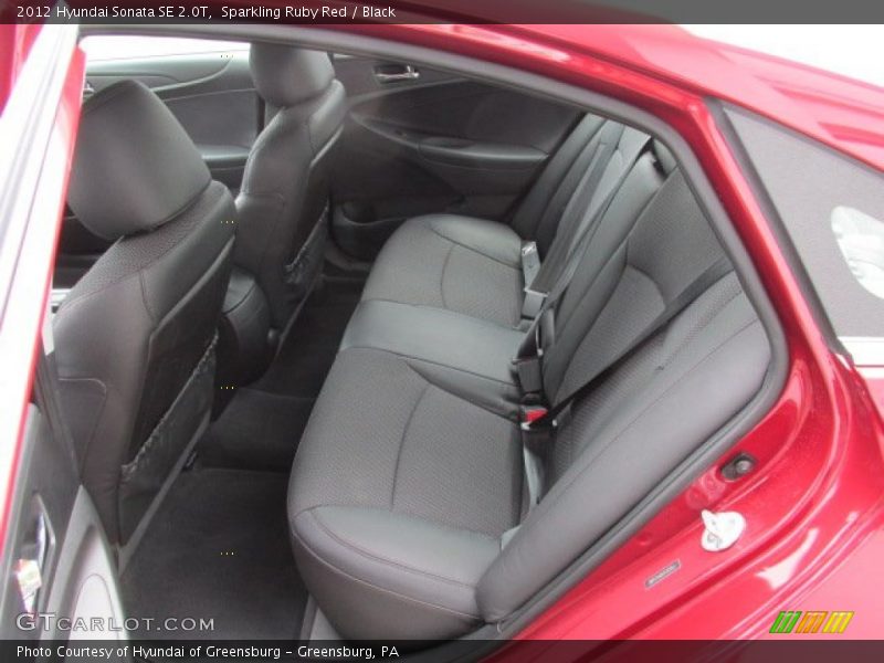 Sparkling Ruby Red / Black 2012 Hyundai Sonata SE 2.0T