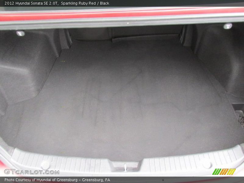 Sparkling Ruby Red / Black 2012 Hyundai Sonata SE 2.0T