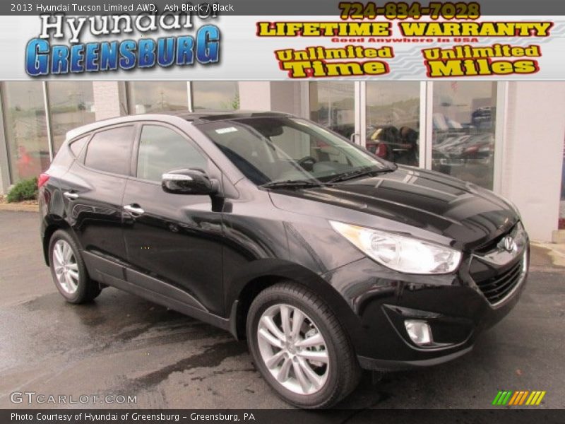 Ash Black / Black 2013 Hyundai Tucson Limited AWD