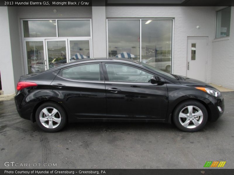 Midnight Black / Gray 2013 Hyundai Elantra GLS