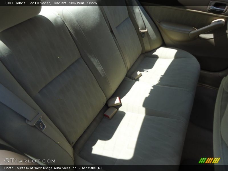 Radiant Ruby Pearl / Ivory 2003 Honda Civic EX Sedan