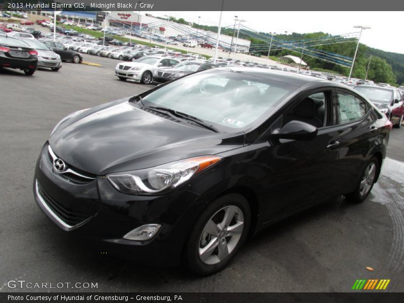 Midnight Black / Gray 2013 Hyundai Elantra GLS