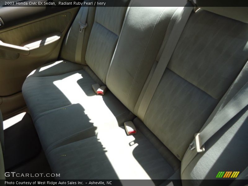 Radiant Ruby Pearl / Ivory 2003 Honda Civic EX Sedan