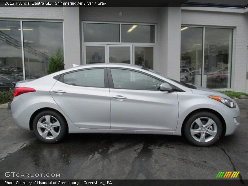 Shimmering Air Silver / Gray 2013 Hyundai Elantra GLS
